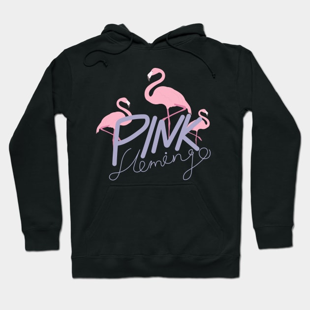 Pink Flamingo Hoodie by novaya